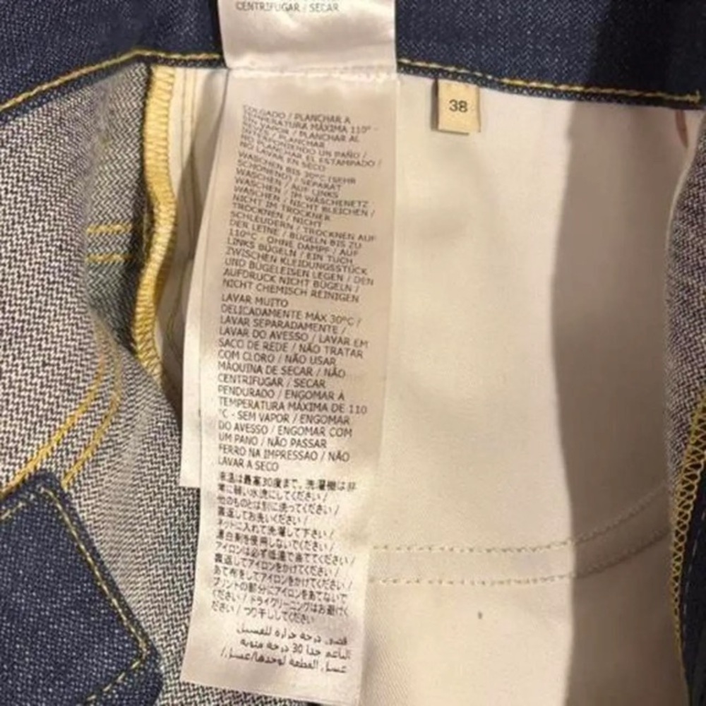 Gucci Blue Jean Shorts with Red and Yellow Details - Picture 7 of 8